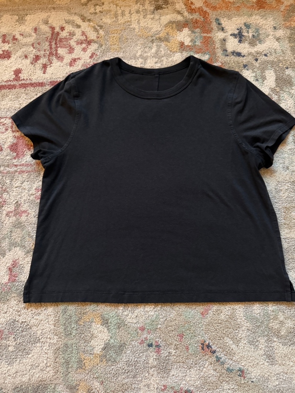 lululemon athletica Black Short Sleeve Crew Tee
